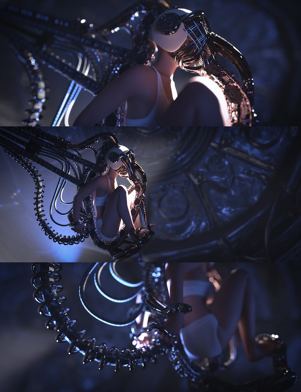 Neural Sync HDRI Scene for Biomechanical by: Dreamlight, 3D Models by Daz 3D