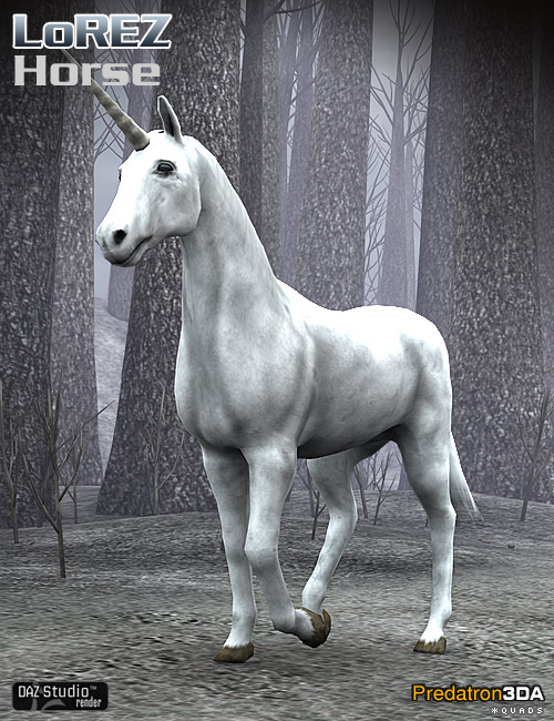 LoREZ Horse by: Predatron, 3D Models by Daz 3D