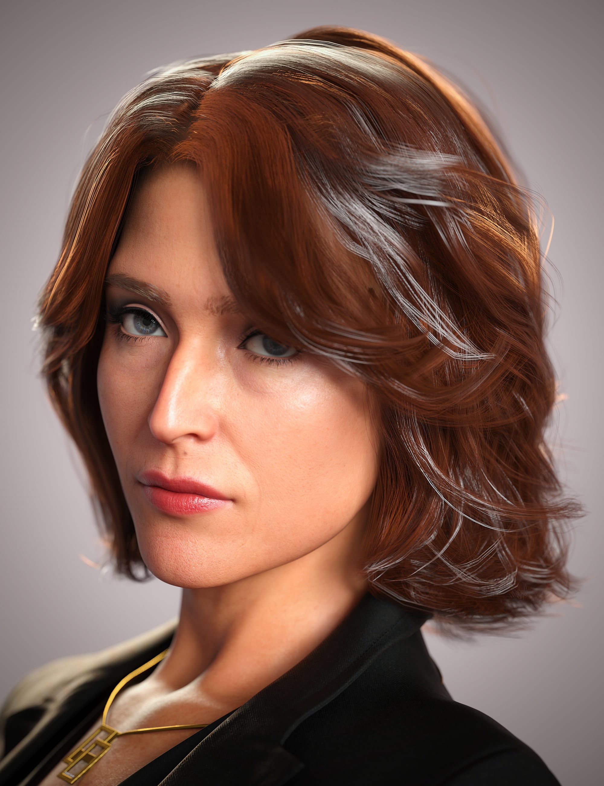 dForce Joan Messy Flipped Bob For Genesis 9 by: Neftis3D, 3D Models by Daz 3D