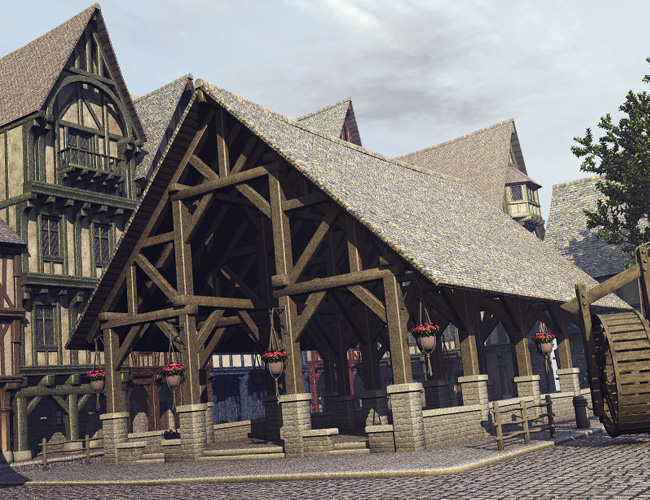 Medieval Docks by: Faveral, 3D Models by Daz 3D