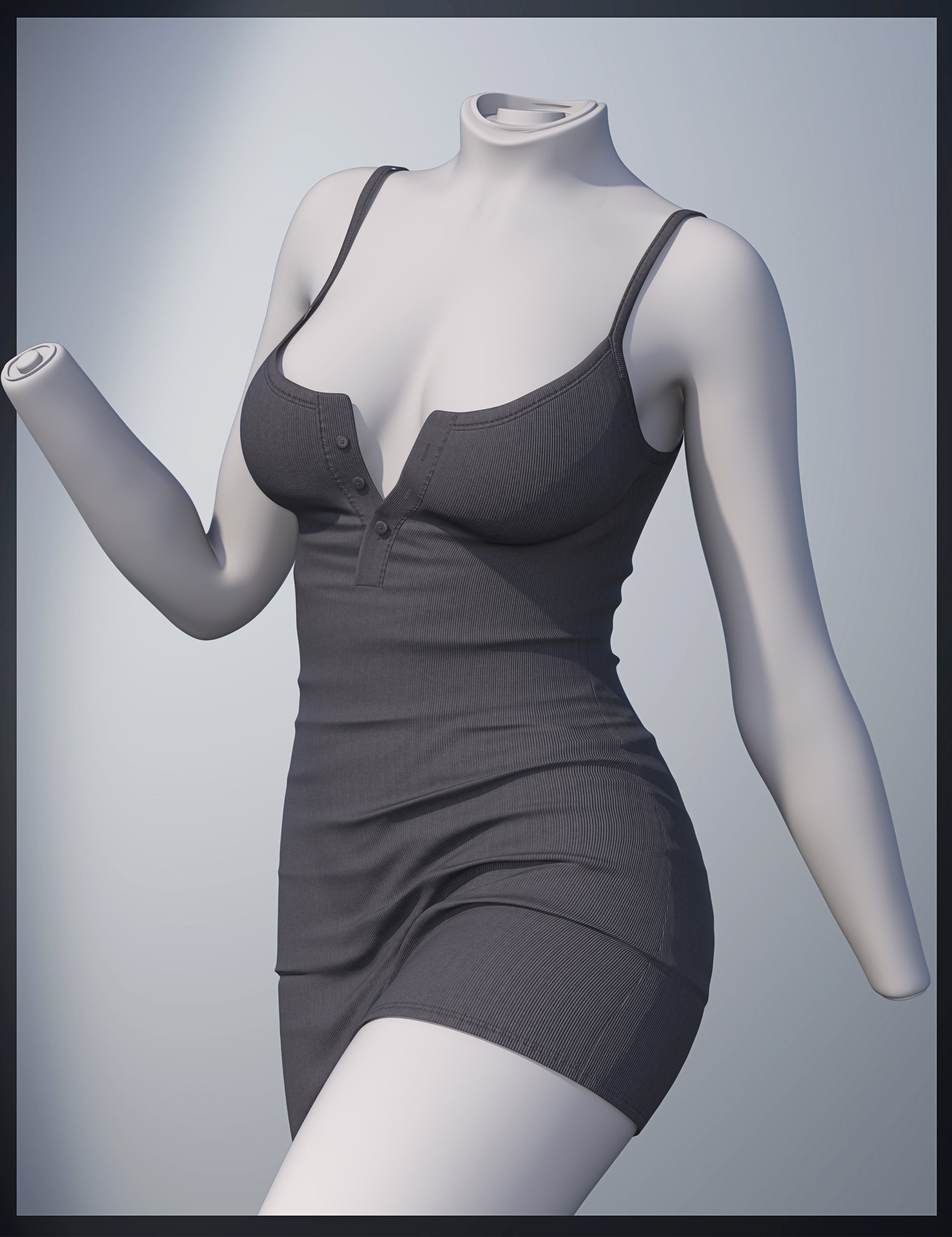 dForce SU Spicy Girl Dress for Genesis 9 by: Sue Yee, 3D Models by Daz 3D