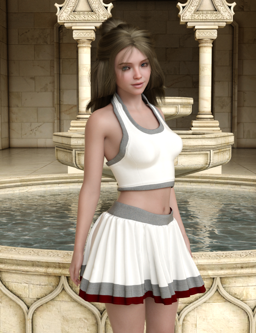 MGAB dForce Casual Outfit for Genesis 9 by: MarcosGAB, 3D Models by Daz 3D