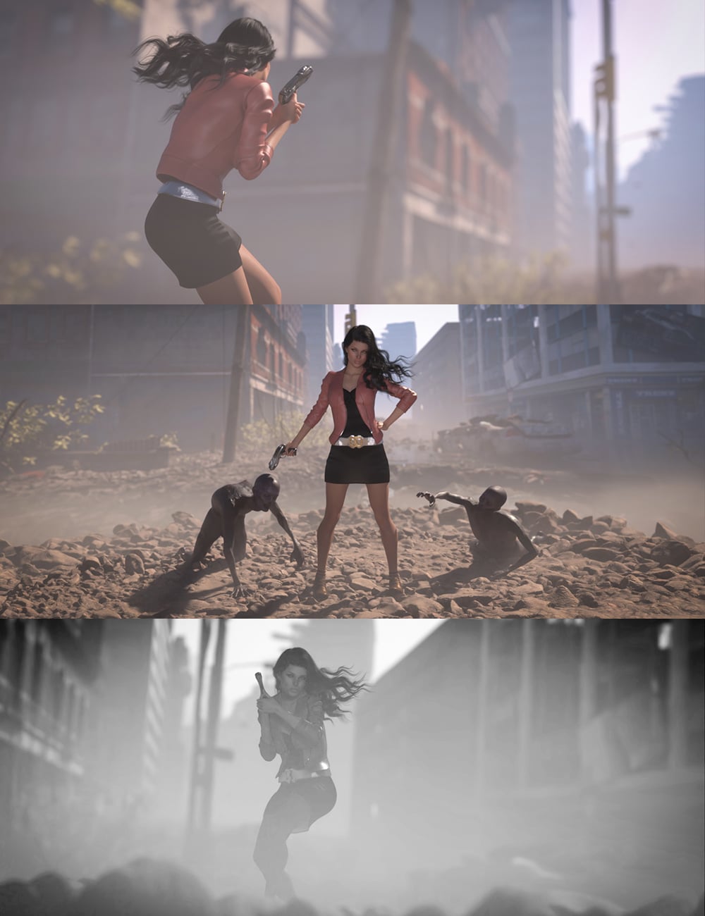 Quick 2.5D Scenes - Urban Remains by: Dreamlight, 3D Models by Daz 3D