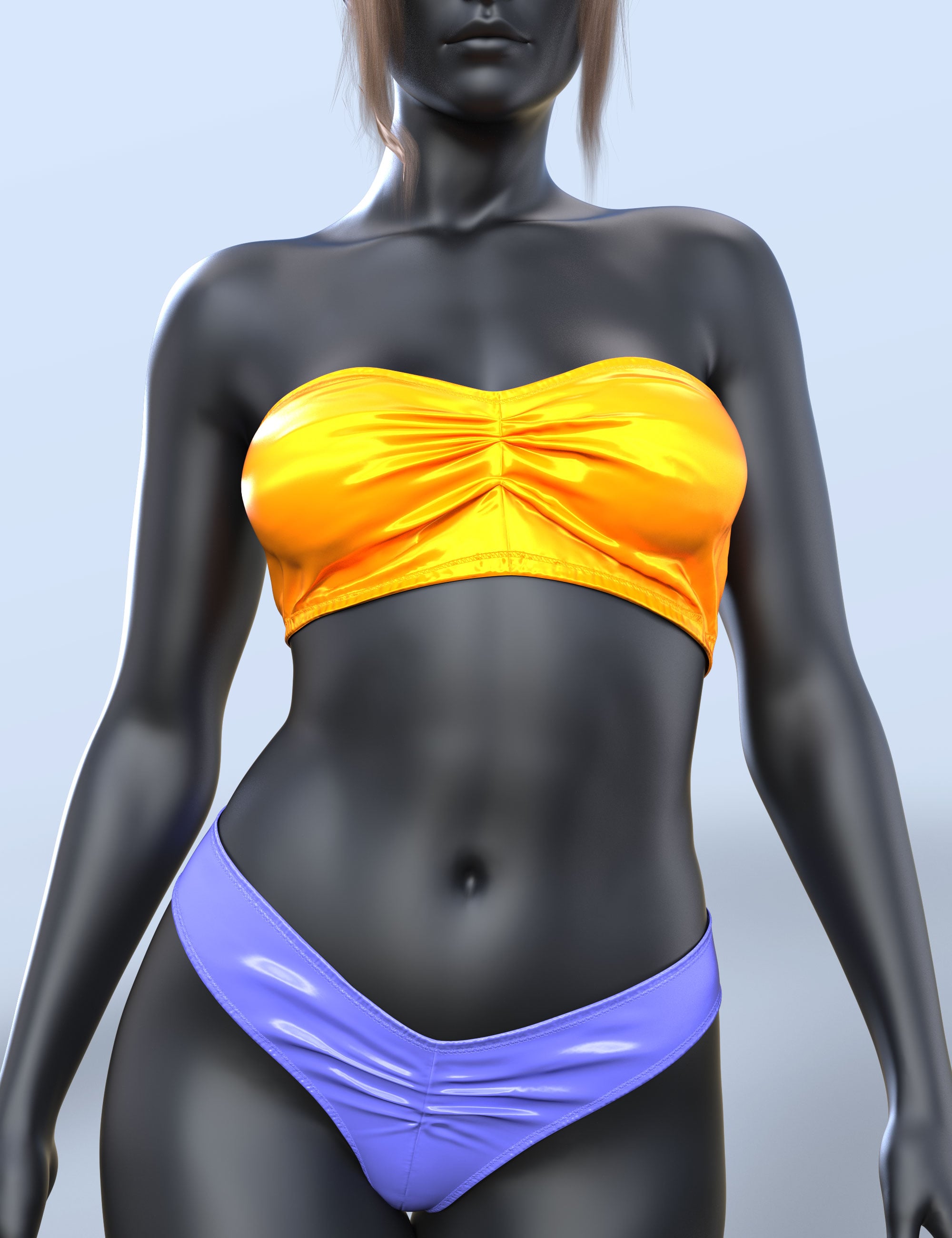 dForce COG Strapless Bikini for Genesis 9 by: CatOnGlade, 3D Models by Daz 3D