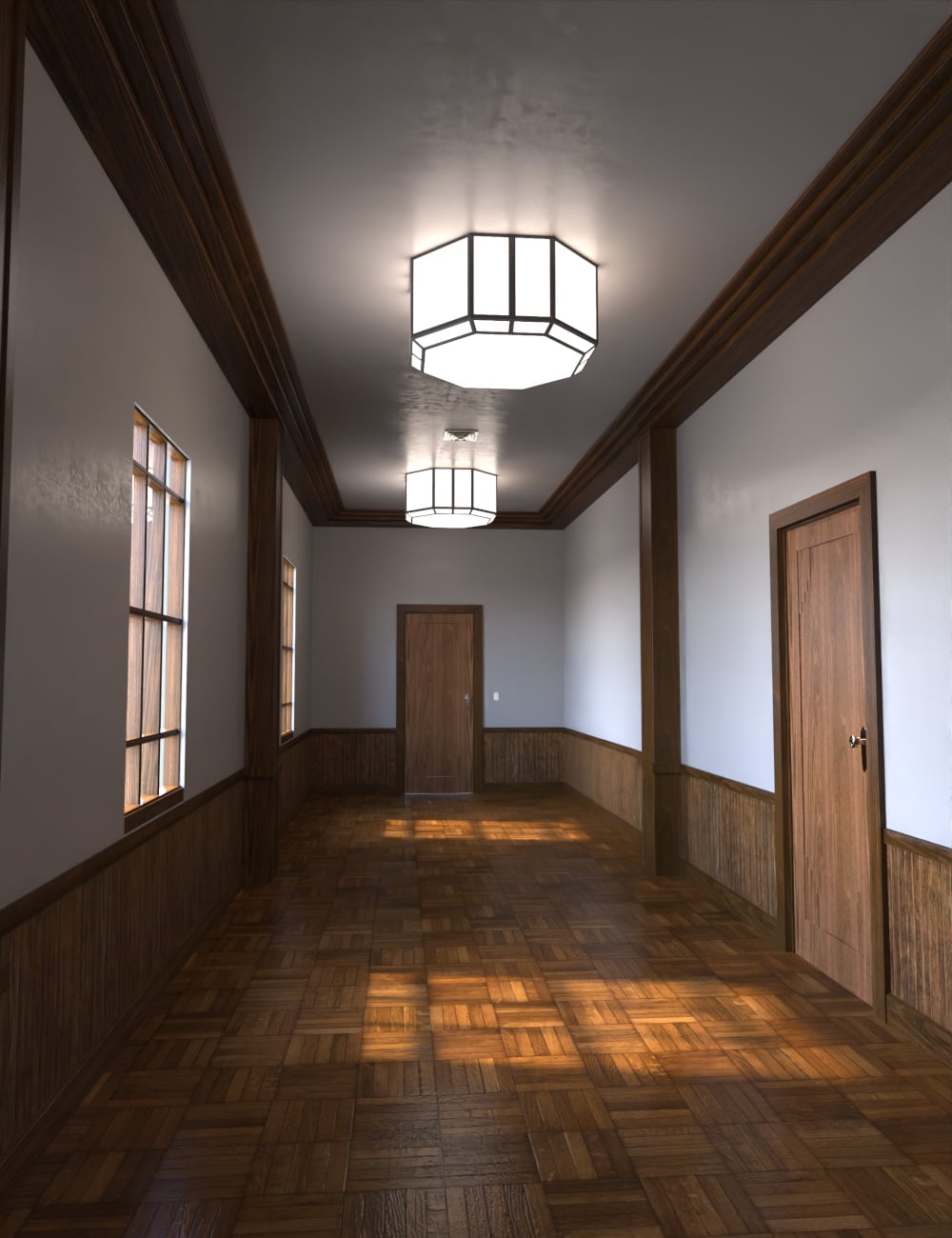 Hall Entry Interior by: , 3D Models by Daz 3D