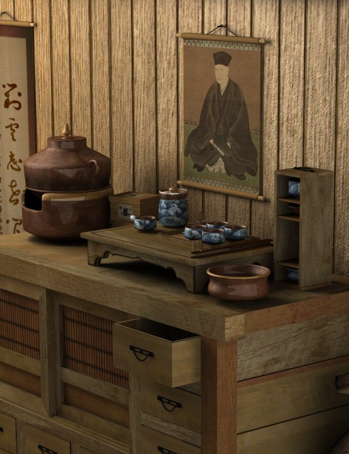 Chanoyu Way of Tea by Merlin by: Merlin Studios, 3D Models by Daz 3D