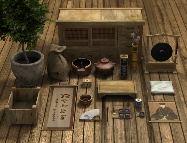Chanoyu Way of Tea by Merlin Chanoyu Way of Tea by Merlin by: Merlin Studios, 3D Models by Daz 3D