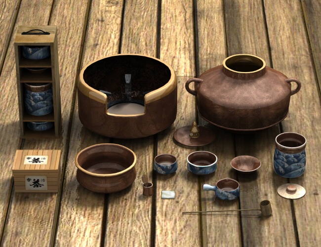 Chanoyu Way of Tea by Merlin by: Merlin Studios, 3D Models by Daz 3D