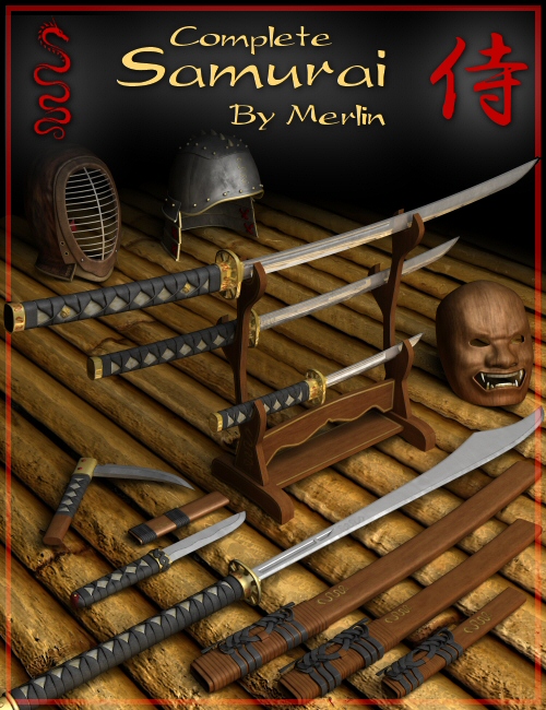 Complete Samurai Bundle by: Merlin Studios, 3D Models by Daz 3D