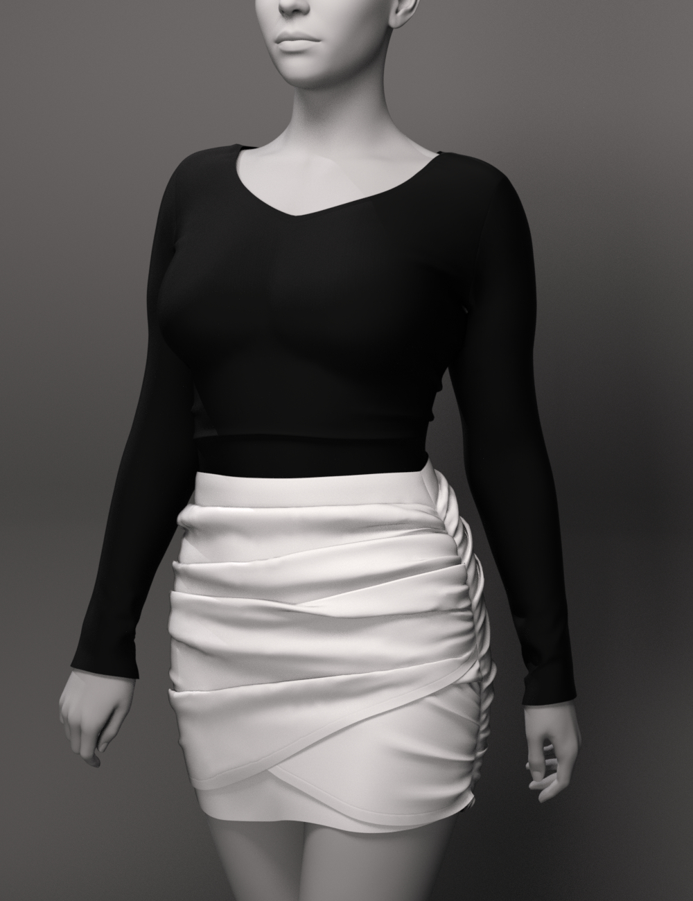 dForce EG PLS Summer Slim Fit Clothing Set for Genesis 9 by: Ergou, 3D Models by Daz 3D
