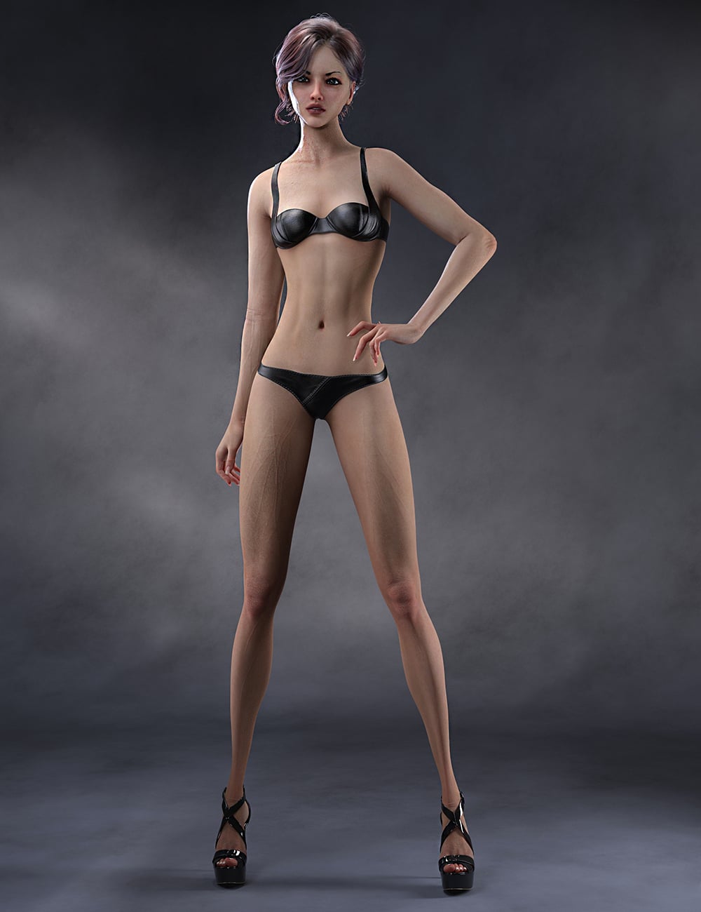 Fashion Sketch Beauty for Genesis 9 by: 3DStyle, 3D Models by Daz 3D