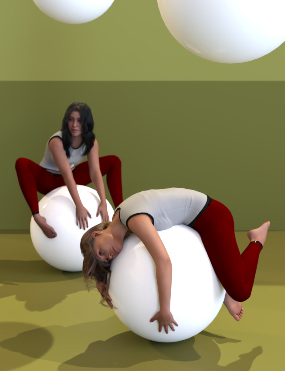ATG Big Ball Poses for Genesis 9, 8 and 8.1 Female by: atrilliongames, 3D Models by Daz 3D