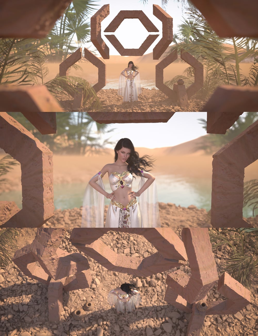 Ancient Chrono Gate by: Dreamlight, 3D Models by Daz 3D