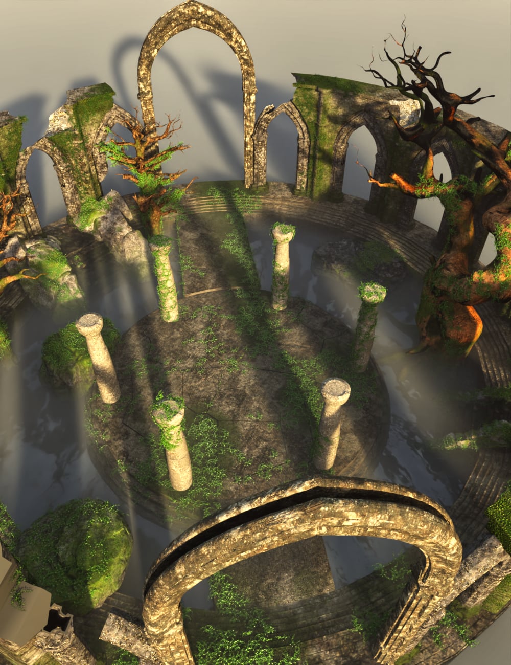 Ruins Of Elderstone by: Digitallab3D, 3D Models by Daz 3D