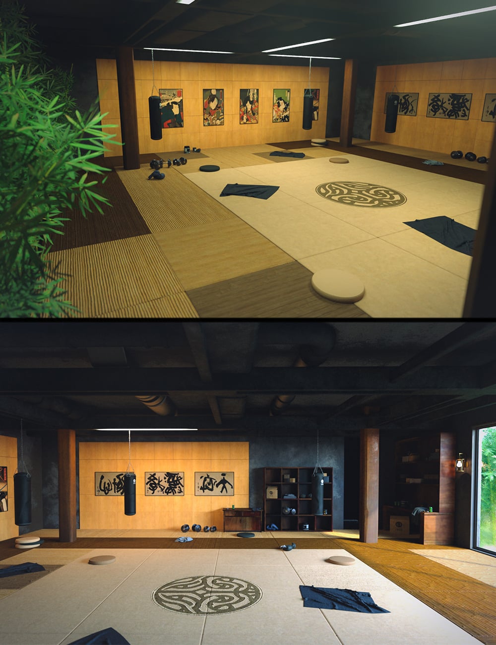 Polish Hidden Dojo by: Polish, 3D Models by Daz 3D