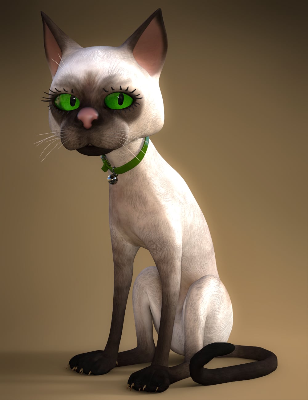 Toon Cat for Daz House Cat by: 3D Universe, 3D Models by Daz 3D