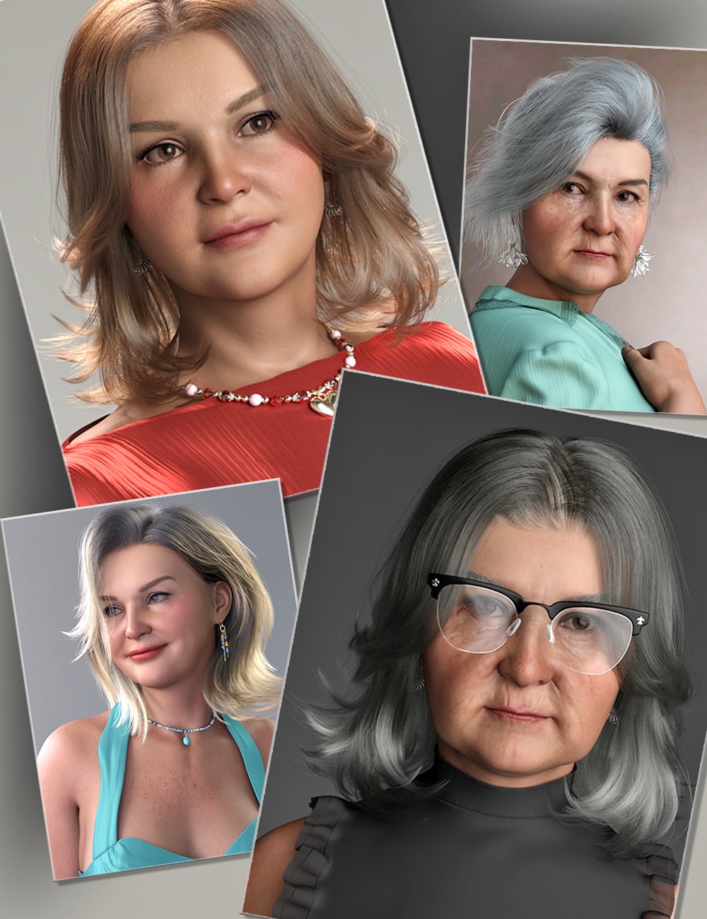 Dual-Age Olga HD for Genesis 9 by: Virtual_World, 3D Models by Daz 3D