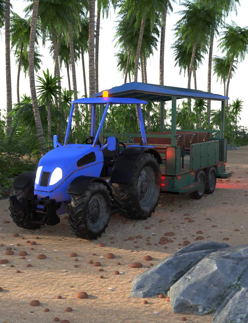 AP Tractor Tram by: AcharyaPolina, 3D Models by Daz 3D