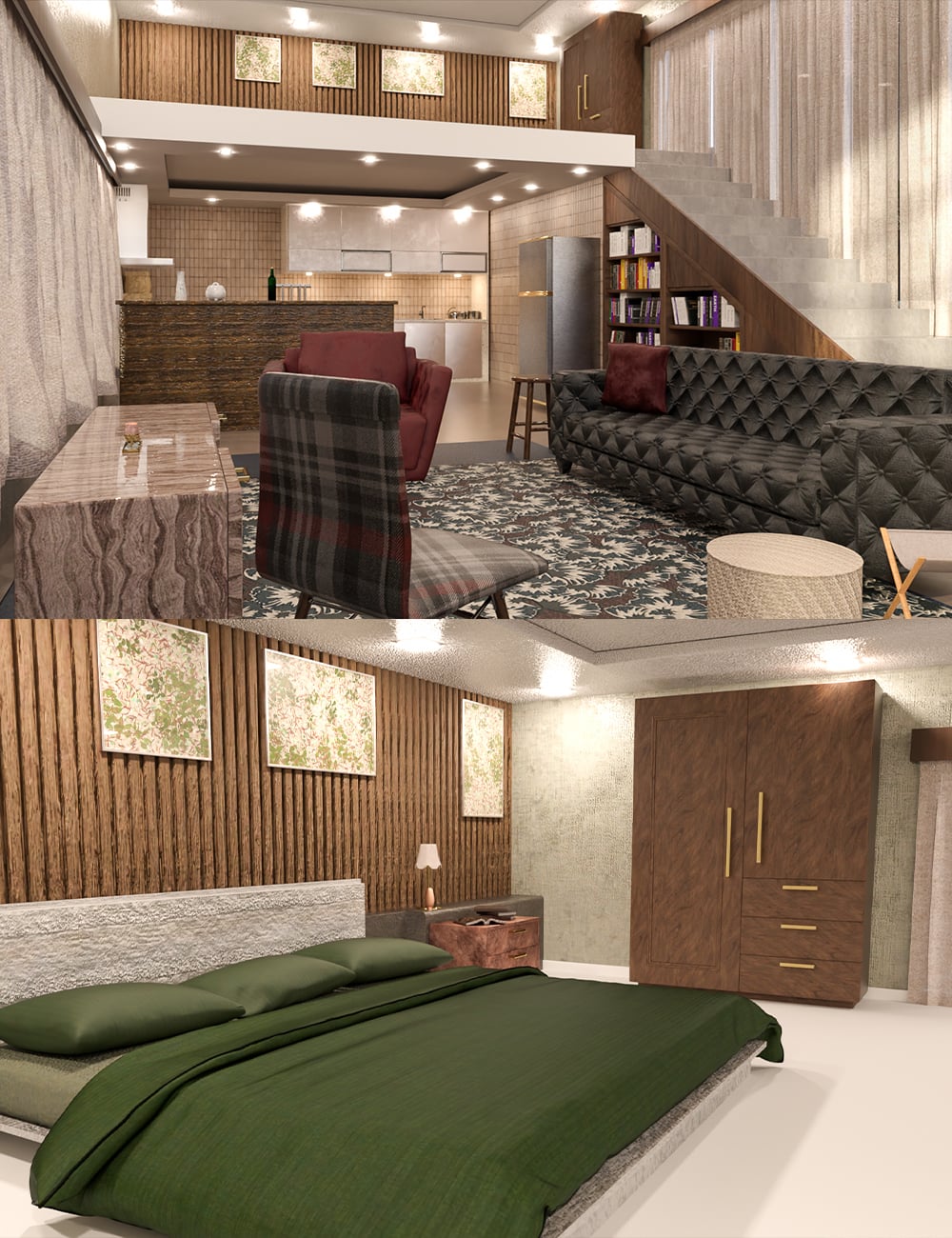 A Wide Loft by: clacydarch, 3D Models by Daz 3D