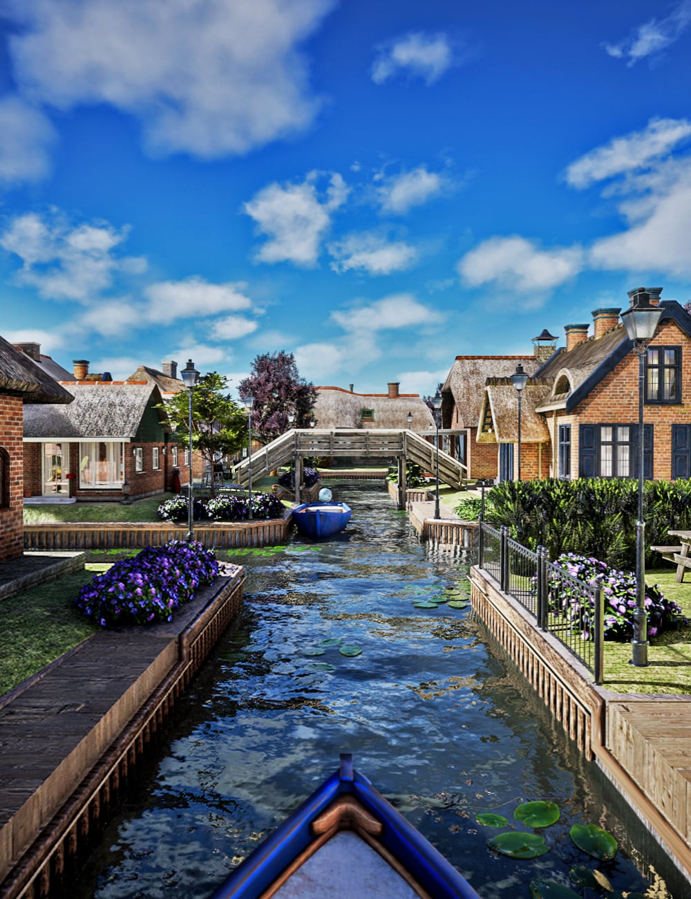 XI Canal Village by: Xivon, 3D Models by Daz 3D