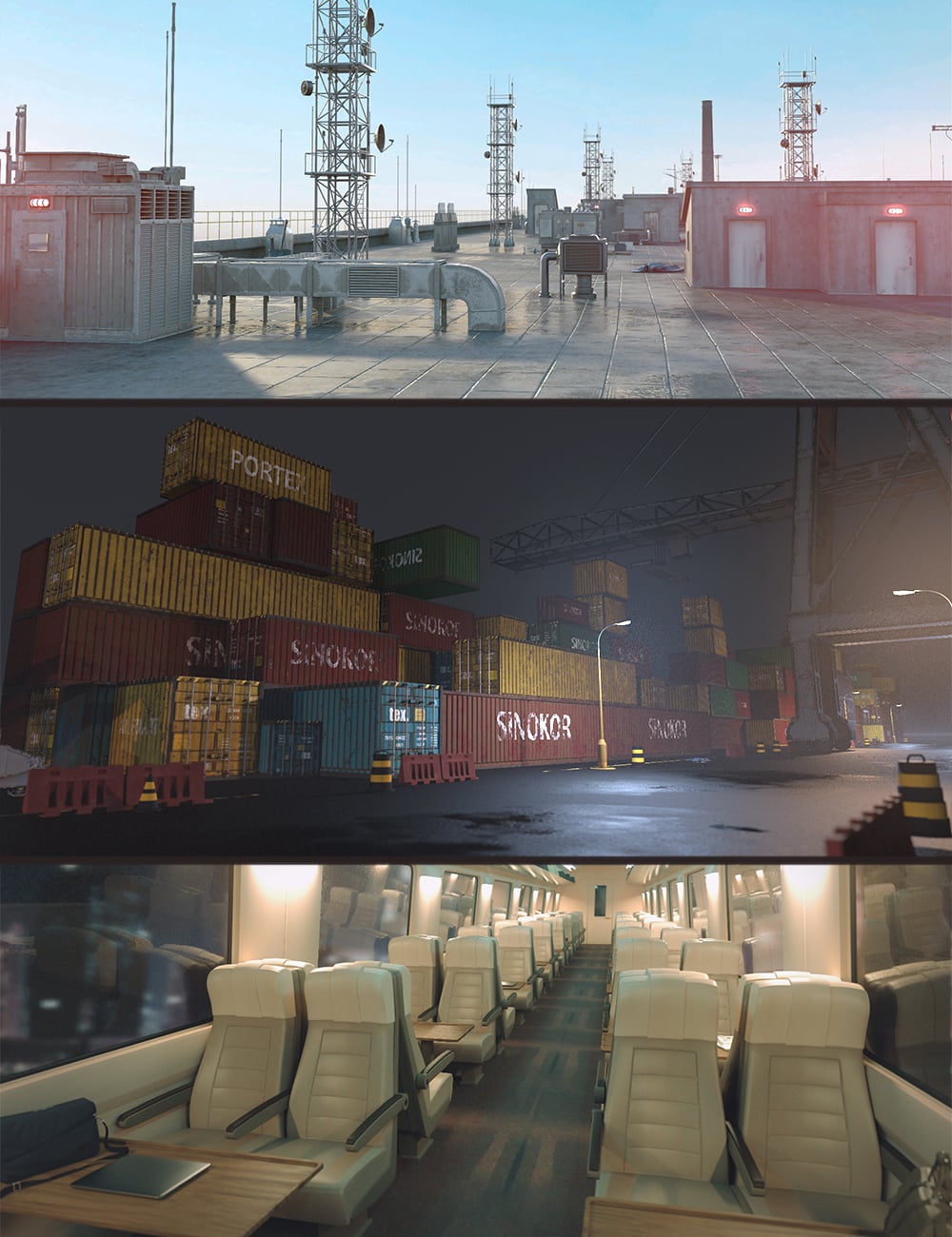 Polish Urban Mega Scene Bundle by: Polish, 3D Models by Daz 3D