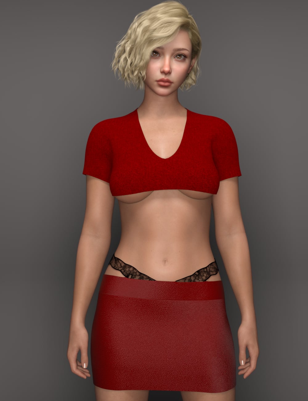 dForce EG Sexy Outfit for Genesis 9 by: Ergou, 3D Models by Daz 3D