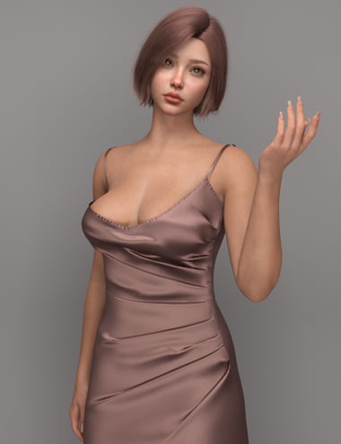 dforce simple formal dress for genesis 9 dForce Lillian Evening Gown Outfit for Genesis 9