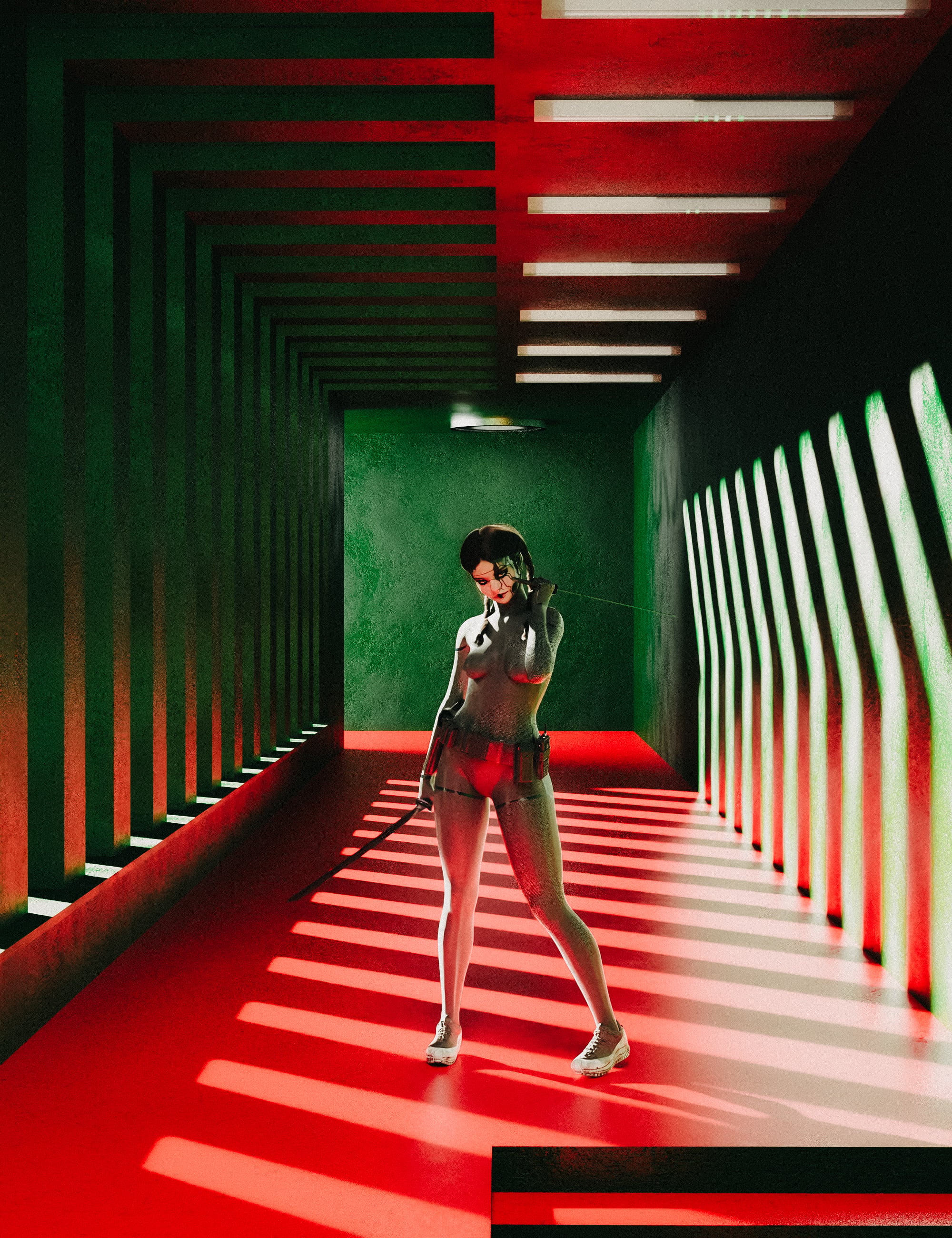 HT Two Colors Corridor by: Hate94Neu, 3D Models by Daz 3D