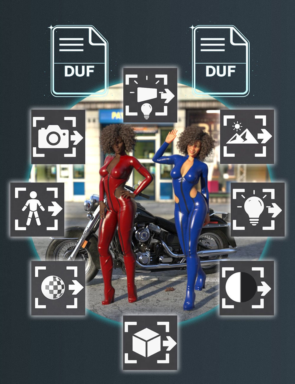 V3D Magic Extract and Append Bundle by: V3Digitimes, 3D Models by Daz 3D