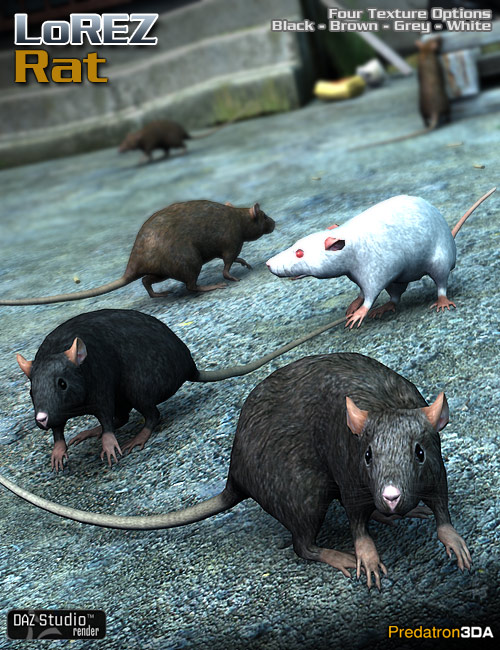 LoREZ Rat LoREZ Rat by: Predatron, 3D Models by Daz 3D