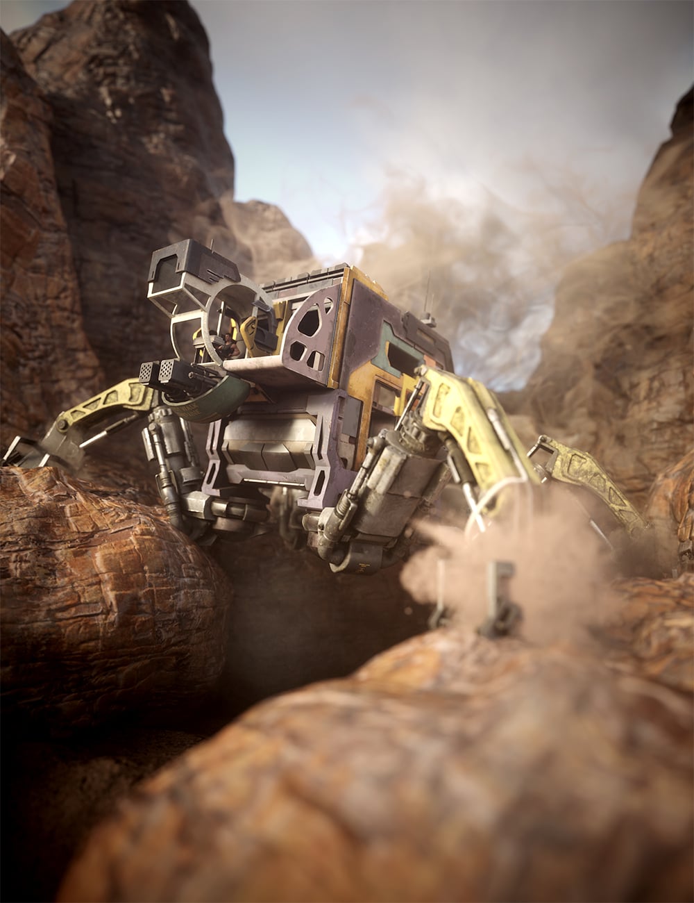 Mech Walking Habitat by: Feng, 3D Models by Daz 3D