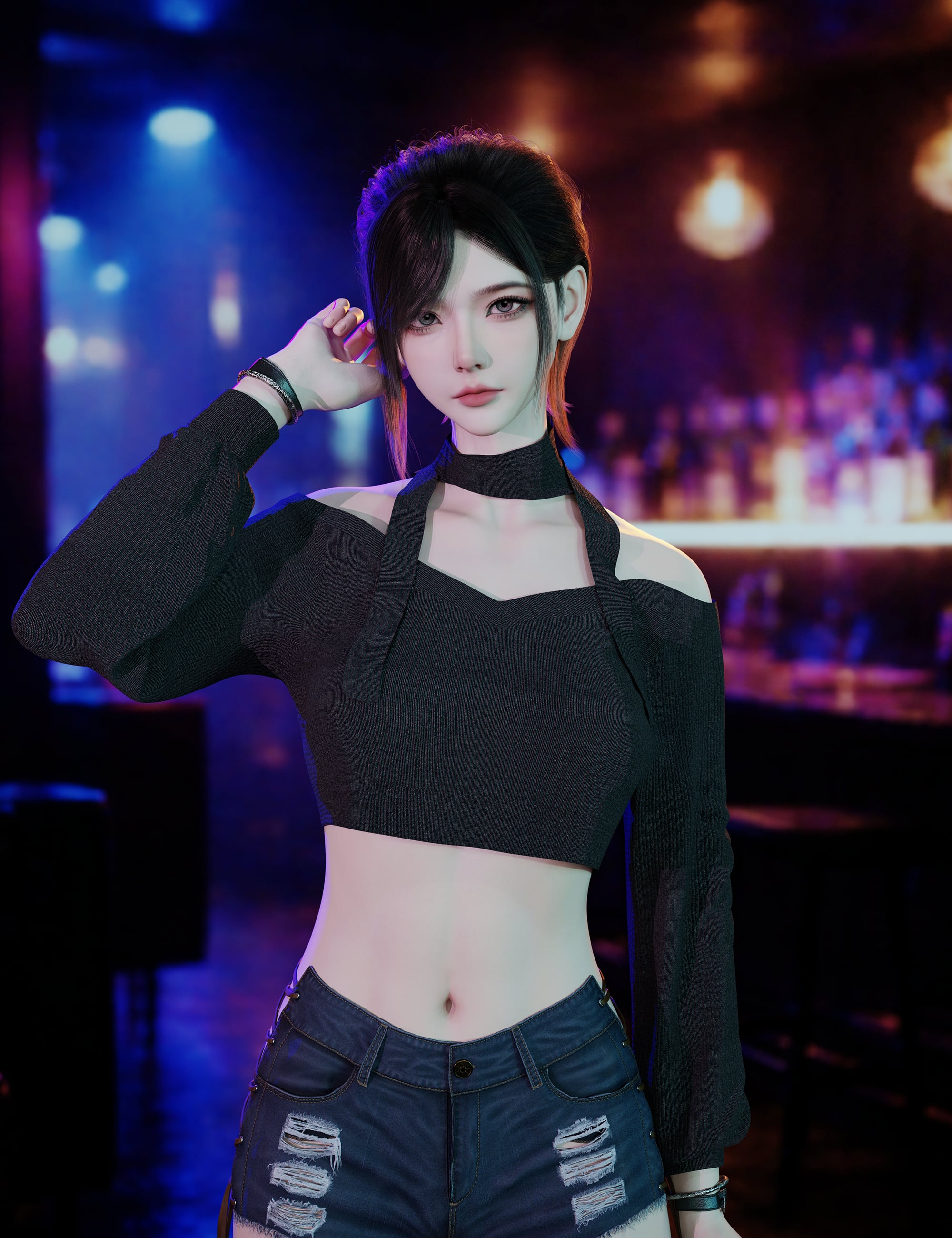 Noki Anly HD for Genesis 9 by: Noki Saki, 3D Models by Daz 3D
