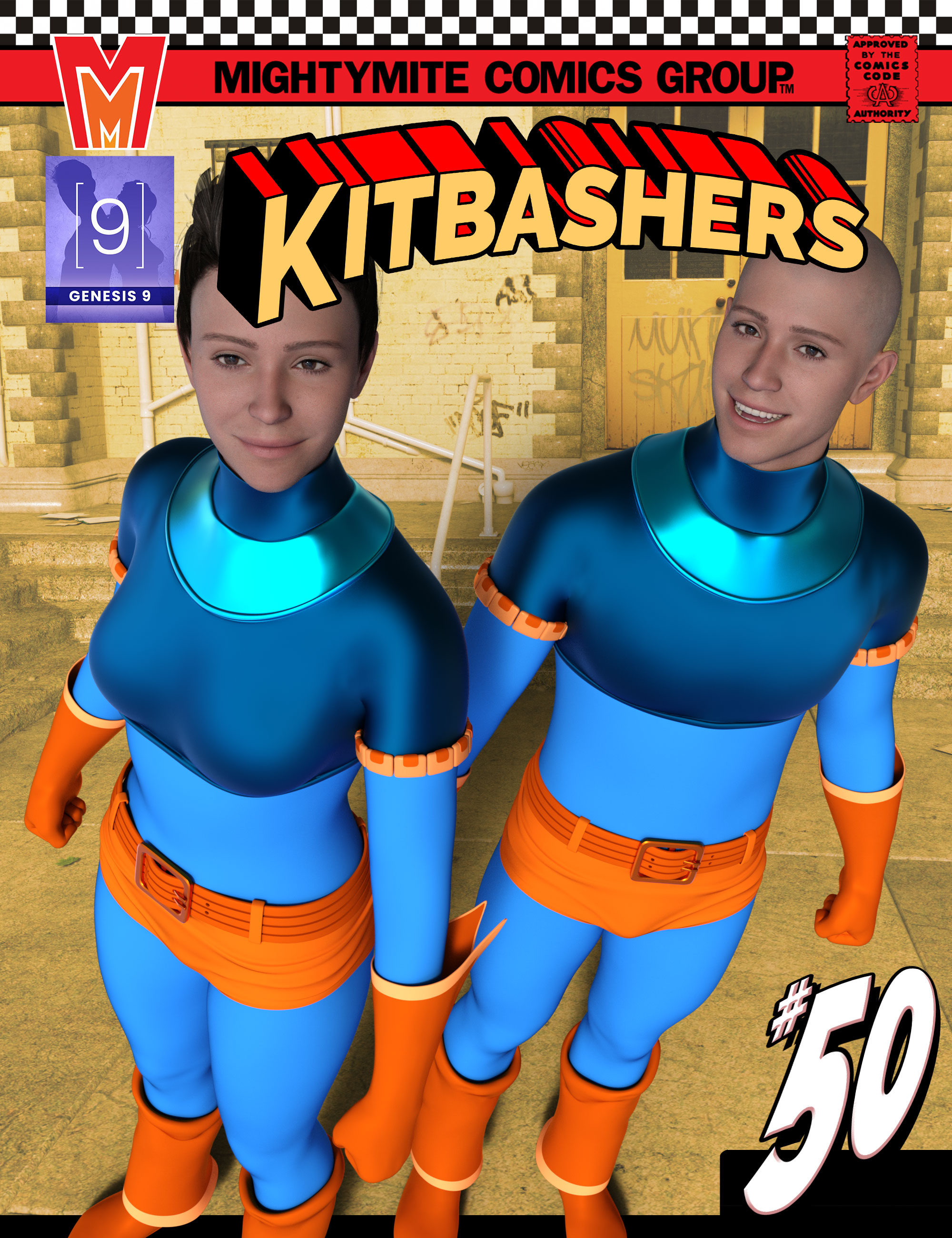 Kitbashers 050 MMGenesis 9 by: MightyMite, 3D Models by Daz 3D