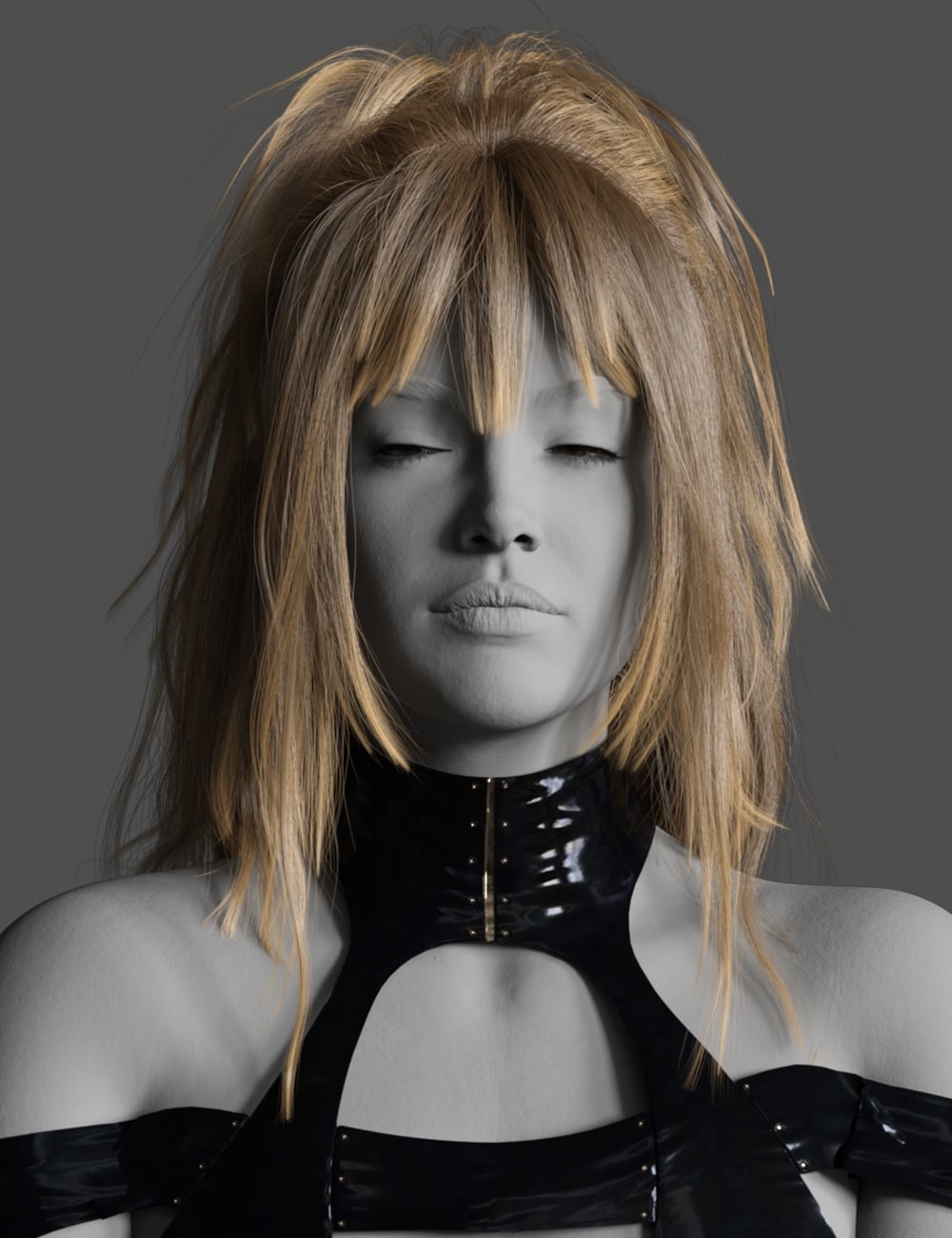 dForce Supernova Hair for Genesis 9 by: chevybabe25, 3D Models by Daz 3D