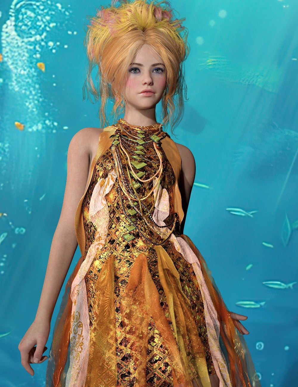 L3D Prisma Texture Add-On Enchanted Ethereal Outfit by: LUNA3D, 3D Models by Daz 3D