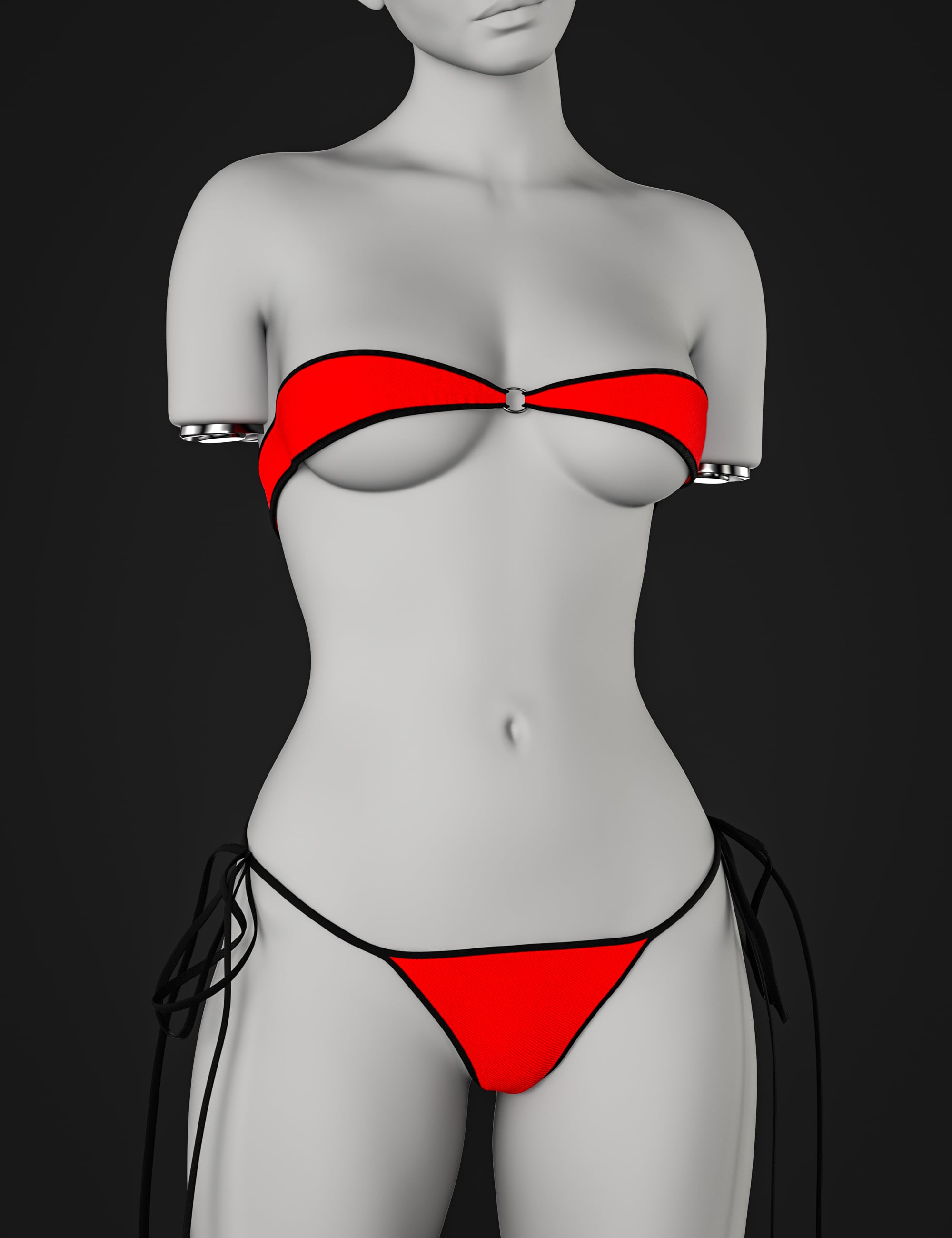 BW Sunflare Bikini For Genesis 9, 8, and 8.1 Female by: Beautyworks, 3D Models by Daz 3D