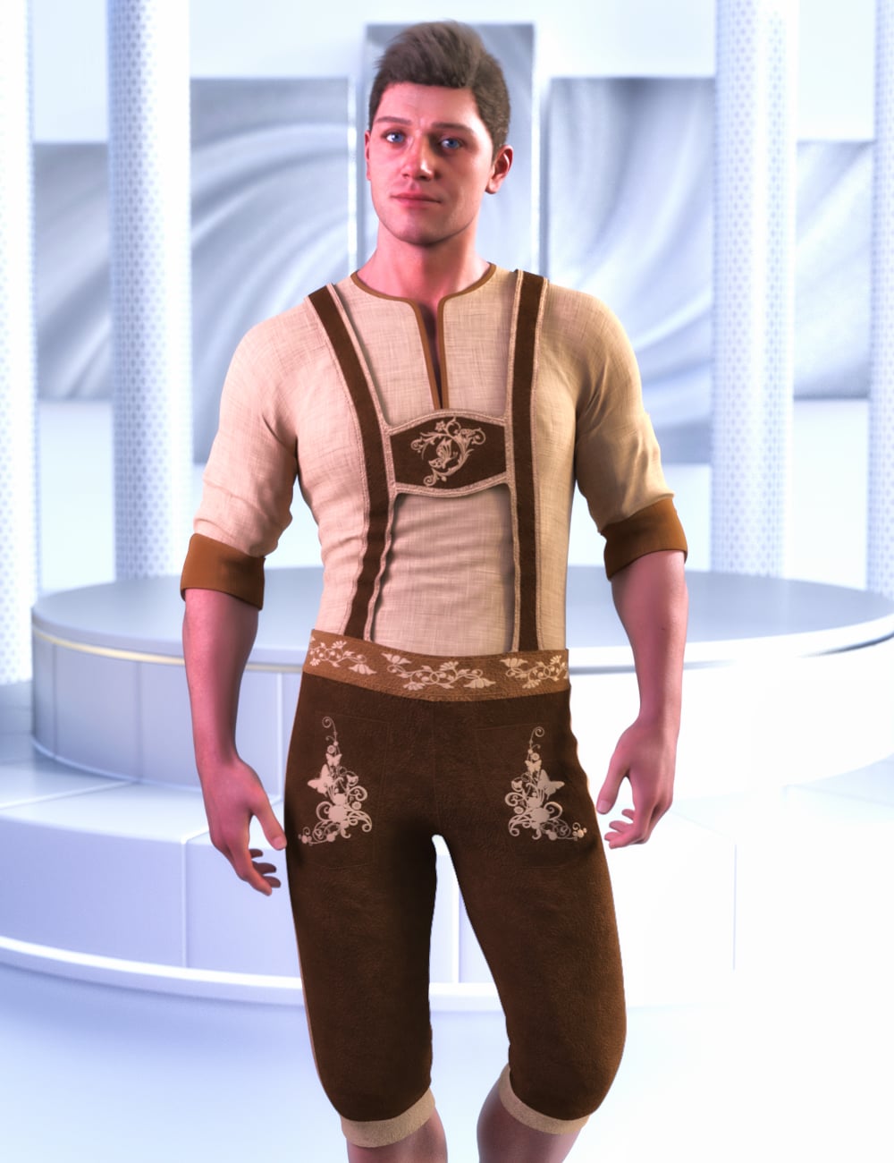 JMR dForce Karl Oktoberfest Outfit for Genesis 9 and 8 Male by: JaMaRe, 3D Models by Daz 3D