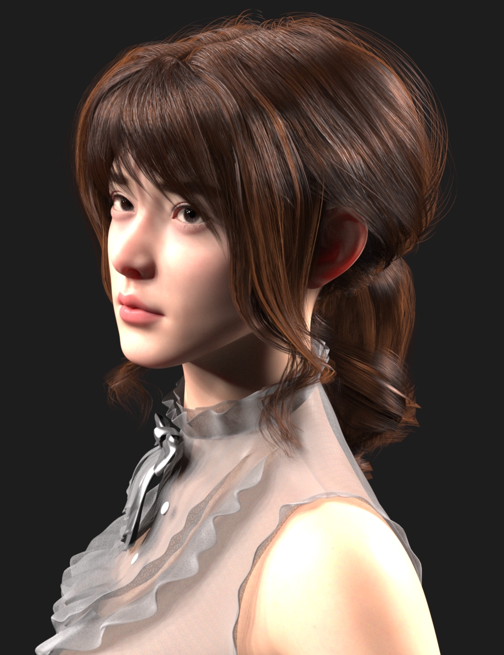 PA Chitose Hair for Genesis 9 Feminine by: Paragon, 3D Models by Daz 3D
