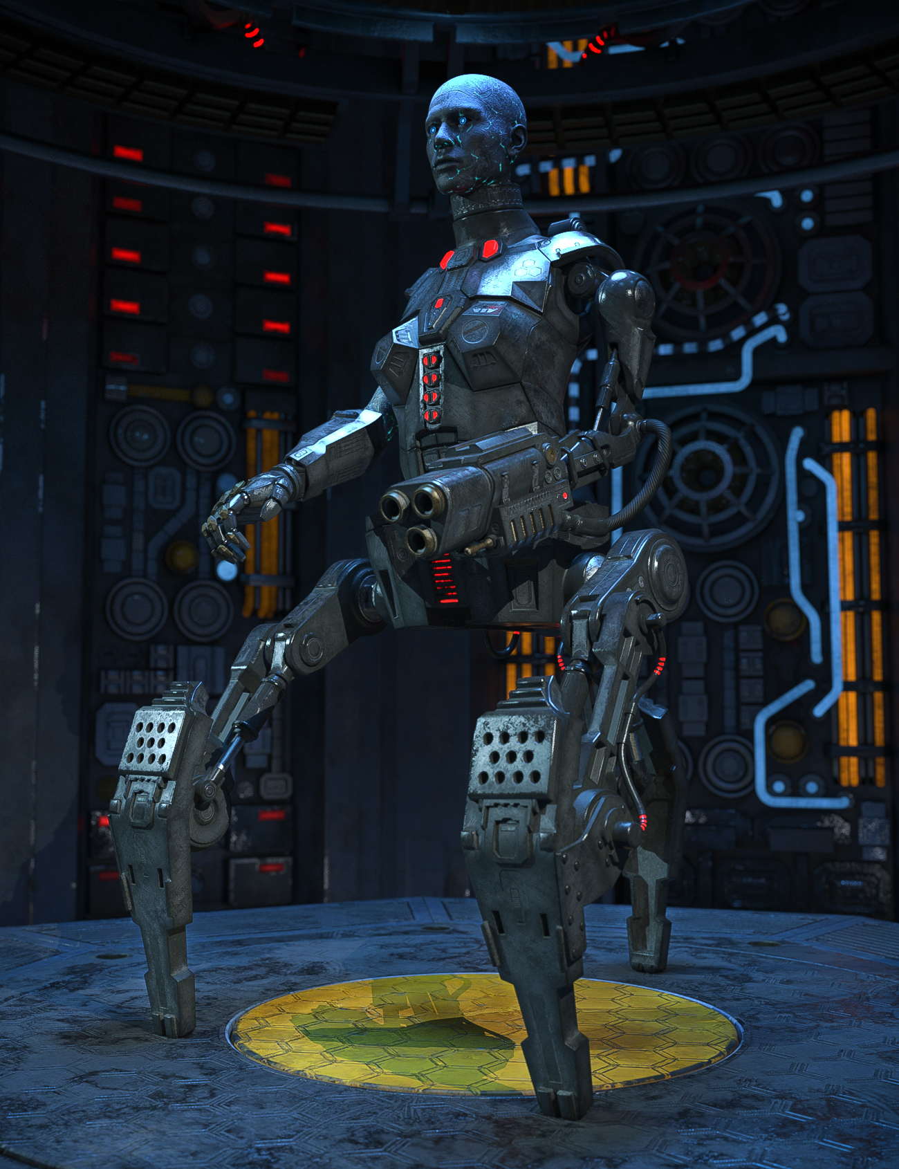 SE Cyborg by: Space Elsa, 3D Models by Daz 3D