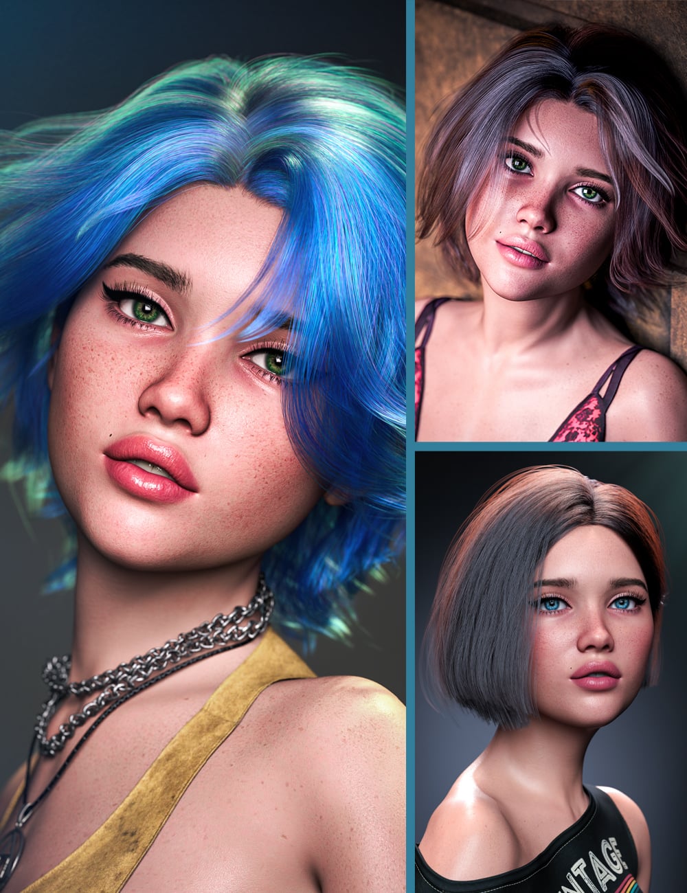 CJ Vanity HD For Genesis 9 by: Colm Jackson, 3D Models by Daz 3D