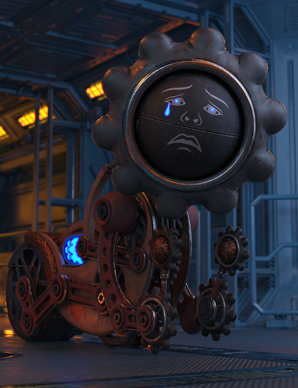 The Cog Regime Creepy Robot Bambino by: ForbiddenWhispersDavid Brinnen, 3D Models by Daz 3D
