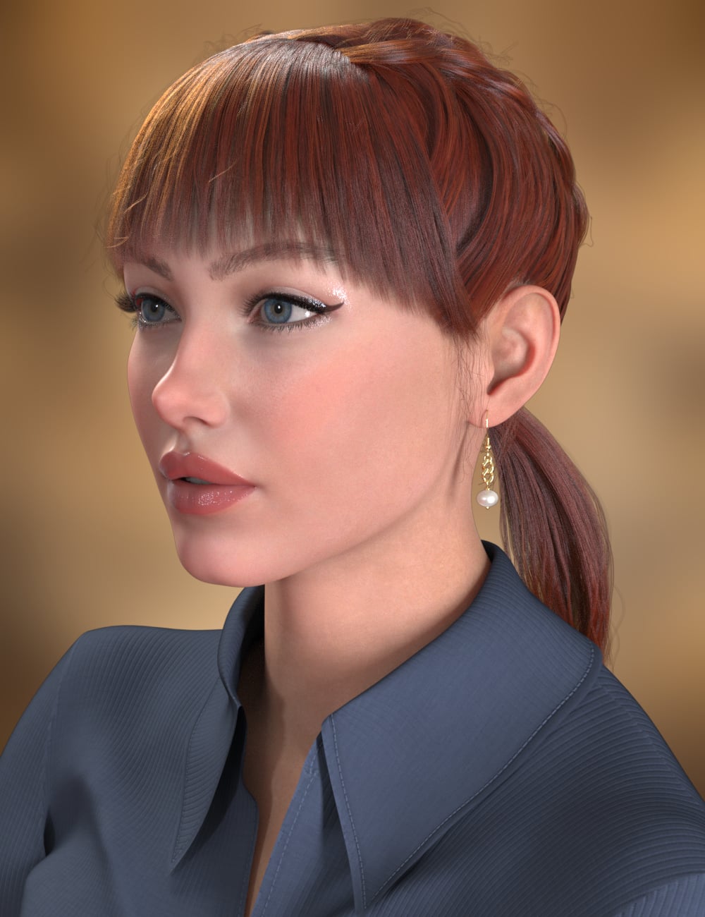 Pollyanna Hair for Genesis 9 by: Propschick, 3D Models by Daz 3D