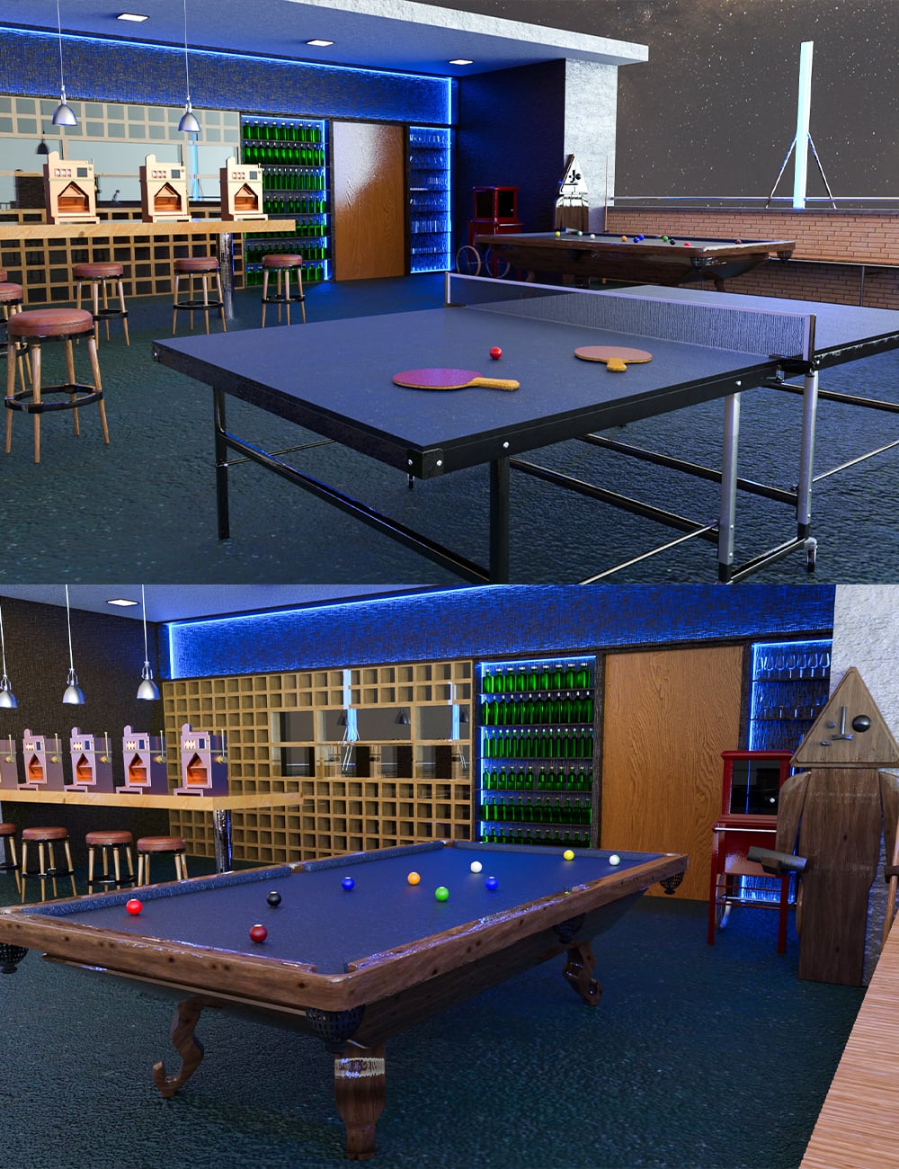 Skyline Social Club by: bituka3d, 3D Models by Daz 3D
