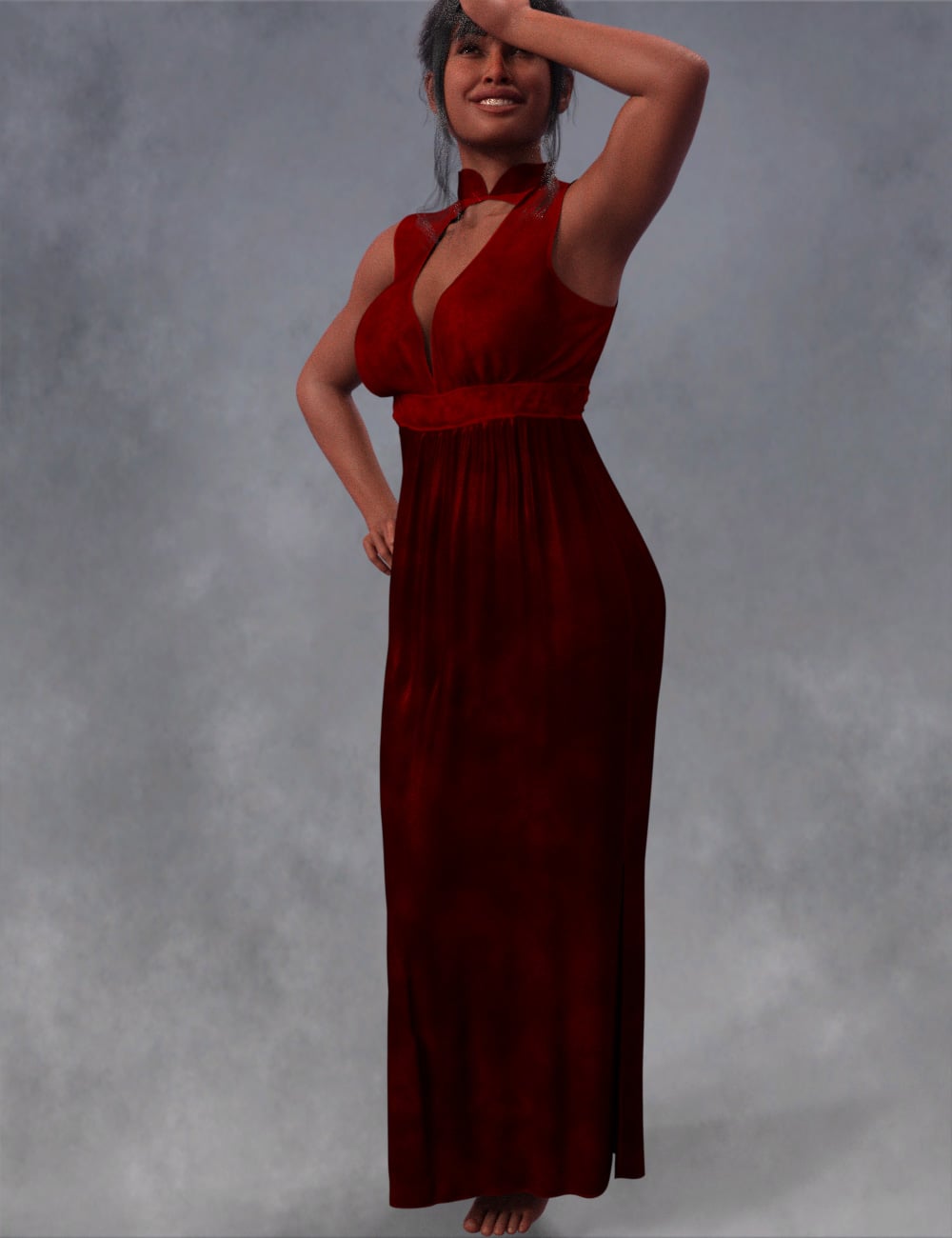 DNA Adele dForce Dress for Genesis 9 by: Donnena, 3D Models by Daz 3D
