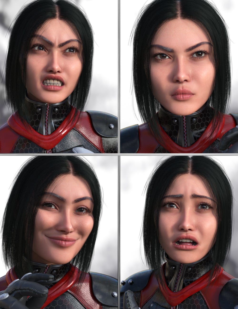 JW Discoverer Expressions for Emmy 9 by: JWolf, 3D Models by Daz 3D