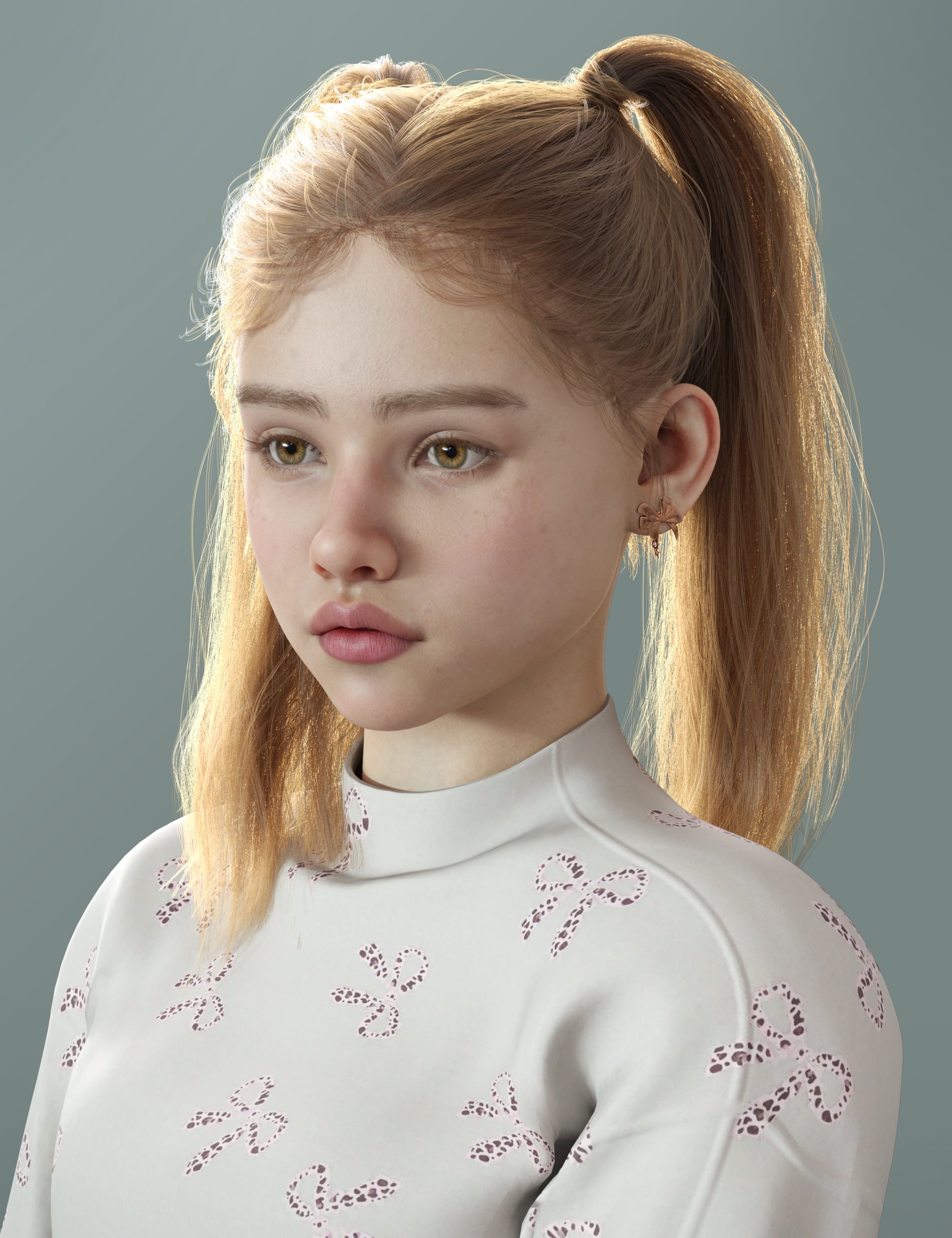 dForce Elegant Double Braids Hair for Genesis 9 by: Magic Brush, 3D Models by Daz 3D