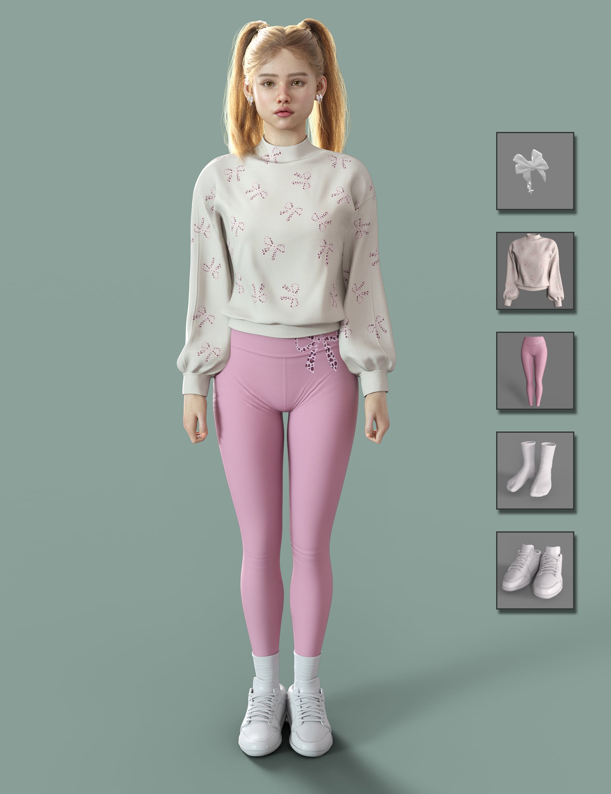 dForce MB Yoga Suit for Genesis 9 Feminine by: Magic Brush, 3D Models by Daz 3D