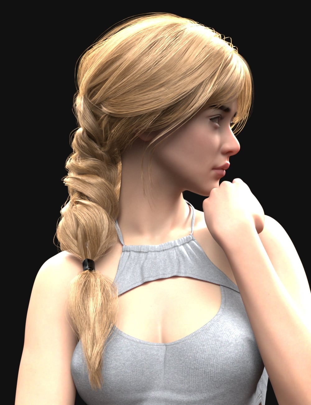 PA Astrid Hair for Genesis 9 Feminine by: Paragon, 3D Models by Daz 3D