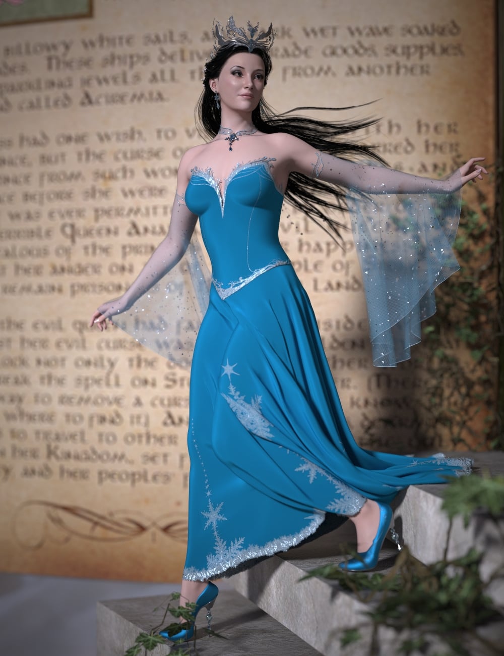 dForce Winterclad for Genesis 9 by: TMDesign, 3D Models by Daz 3D