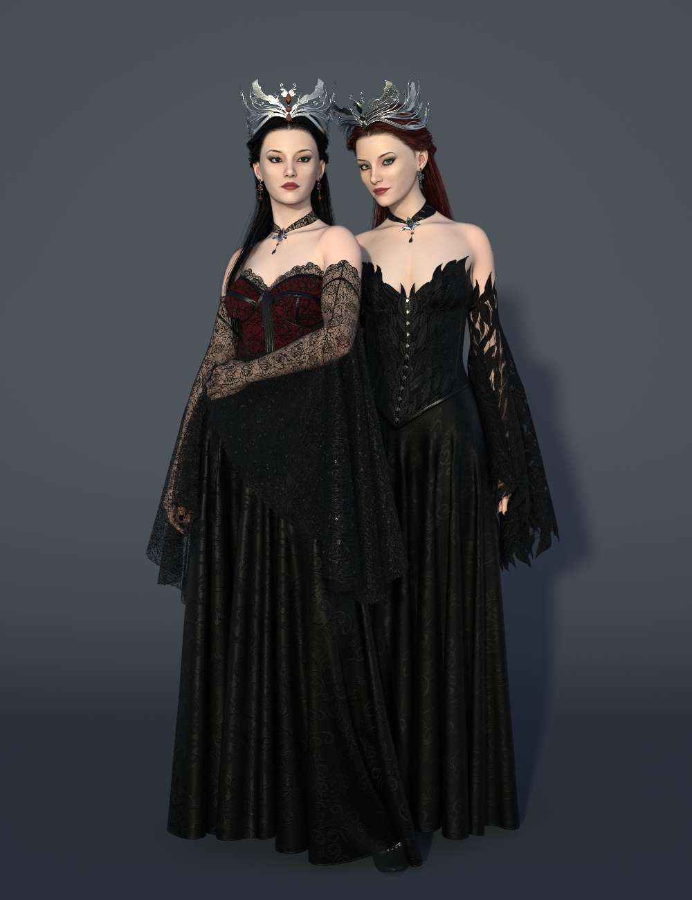 Gotika for dForce Winterclad for Genesis 9 by: TMDesign, 3D Models by Daz 3D
